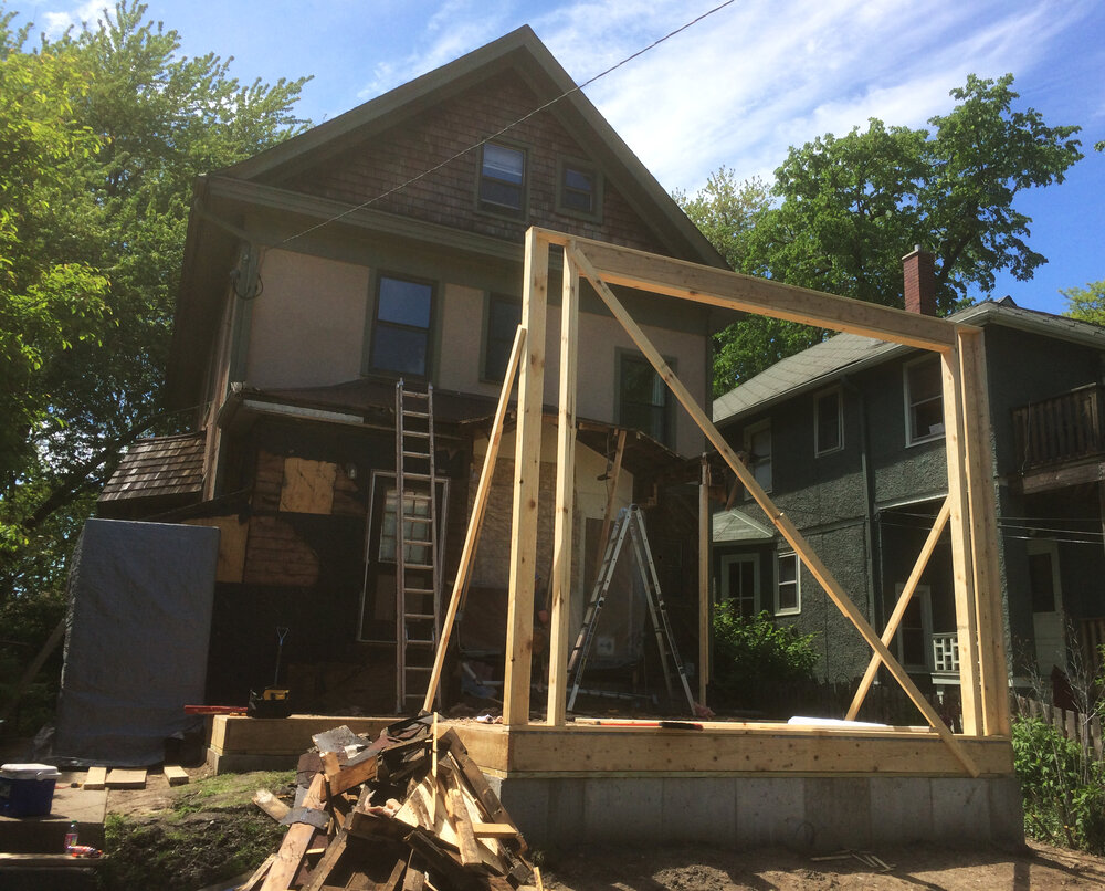 Under construction - framing begins
