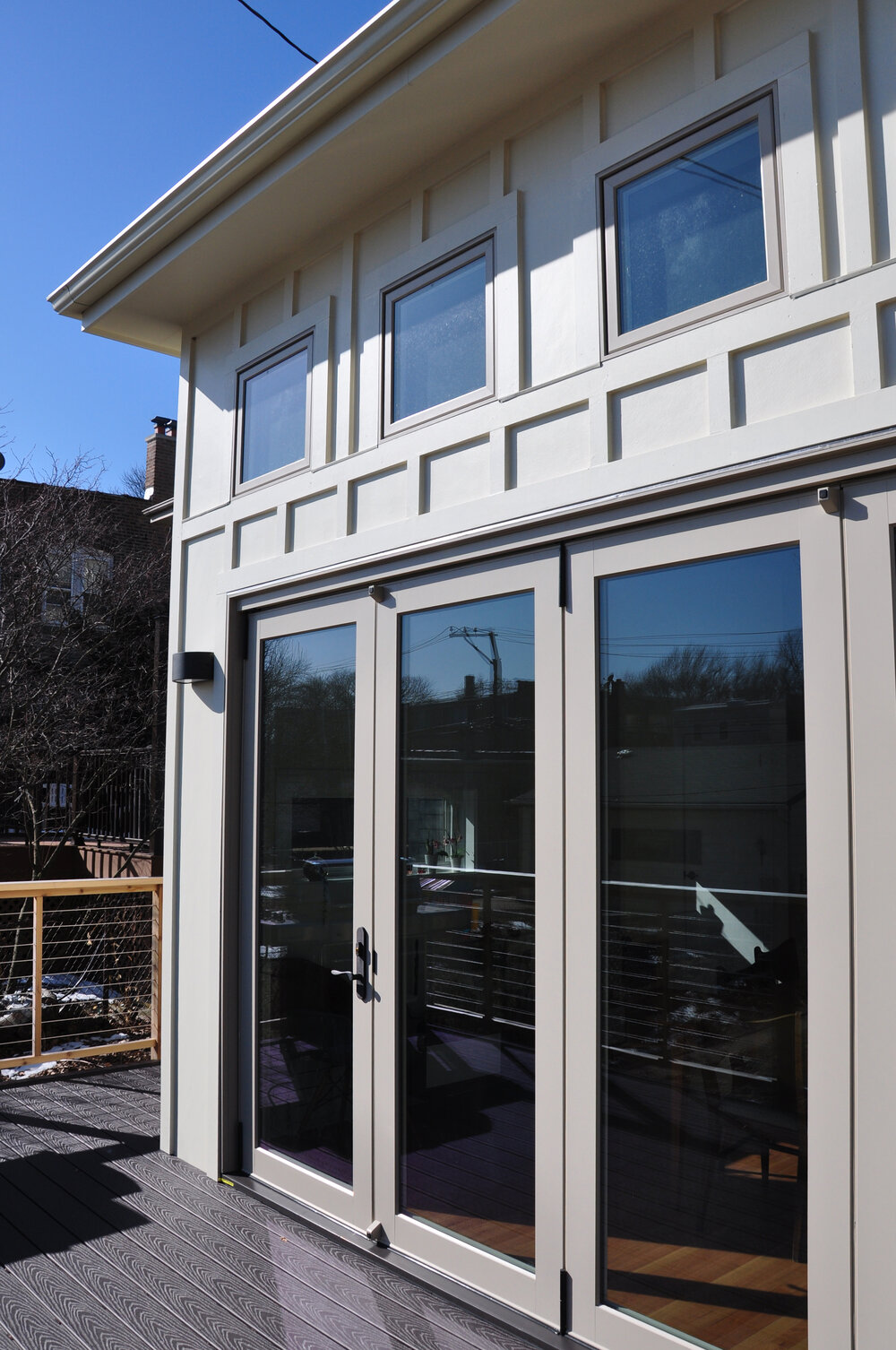 New porch and bi-fold doors