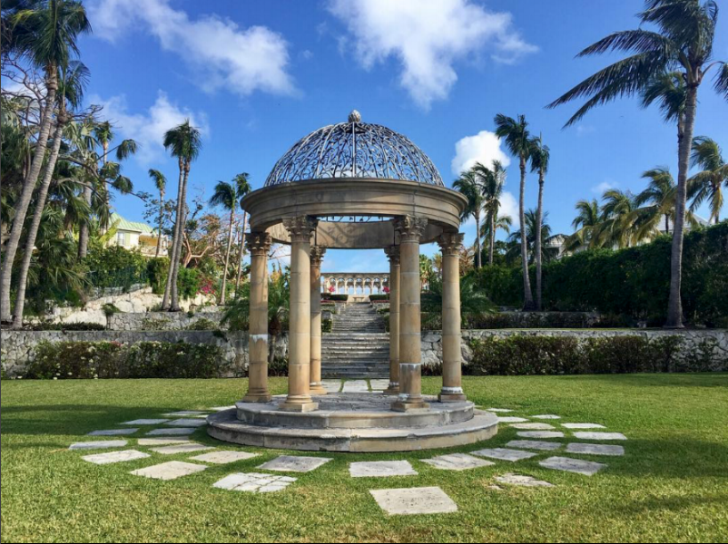 frontal view of The cloisters gardens on paradise island. Photo credit: margaret thumble .