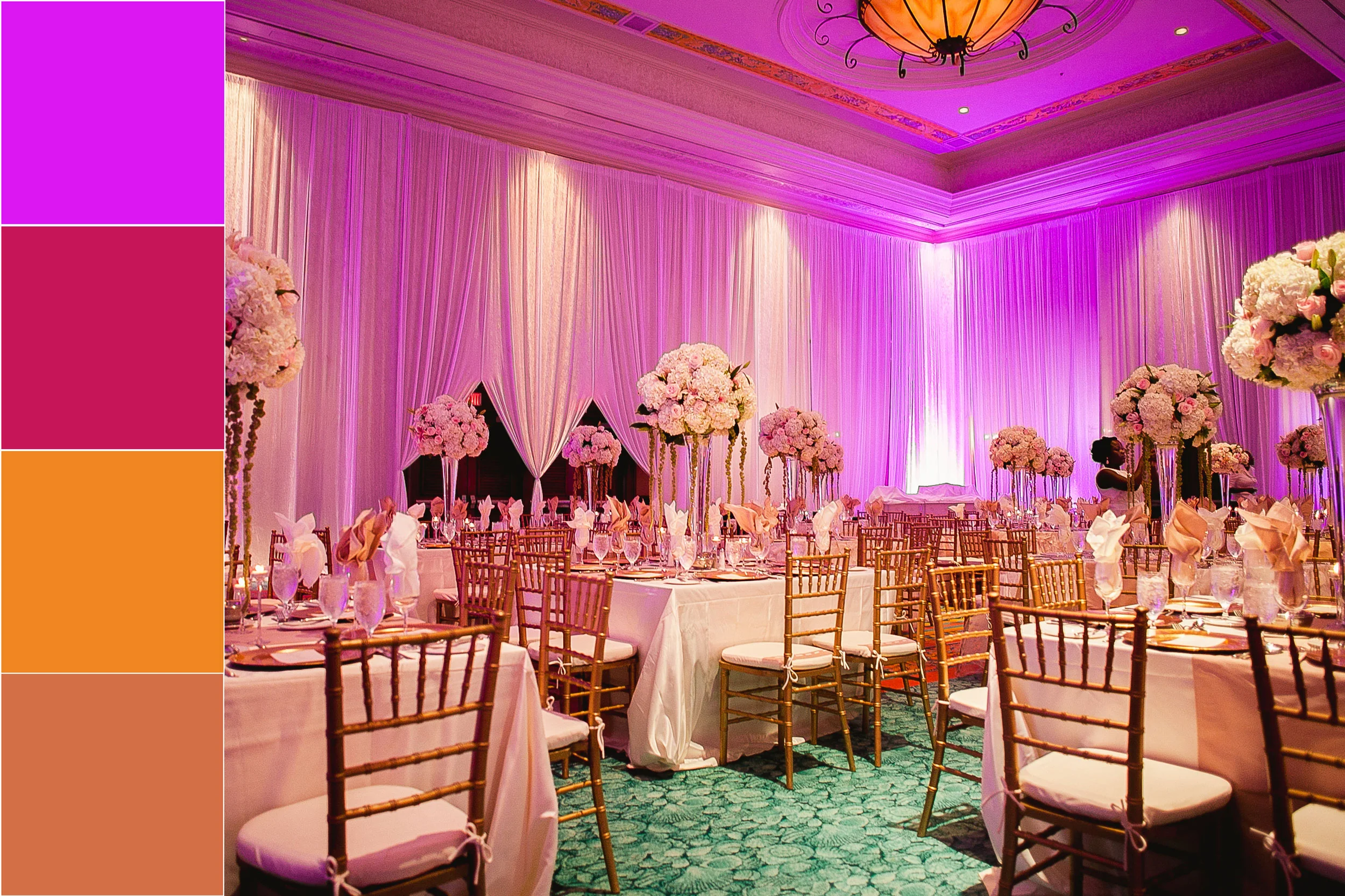 Sultry saudi : Bold and Elegant. This blend of colors will surely be a conversation starter