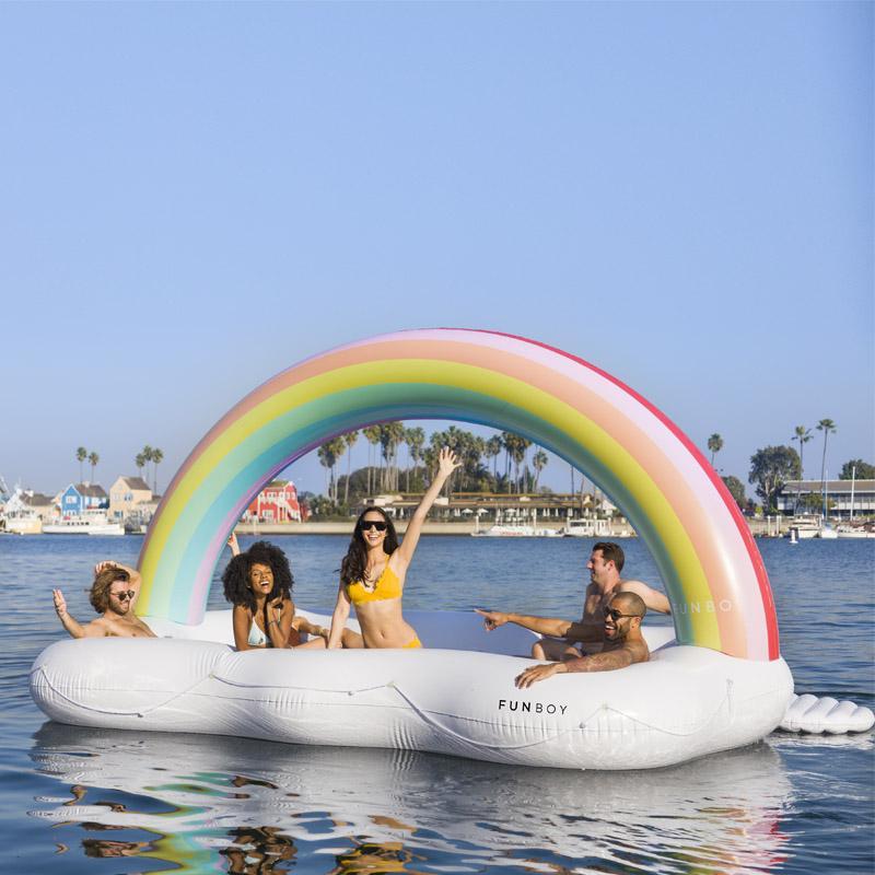 GIANT 6 PERSON RAINBOW CLOUD ISLAND FLOAT by Funboy.jpg