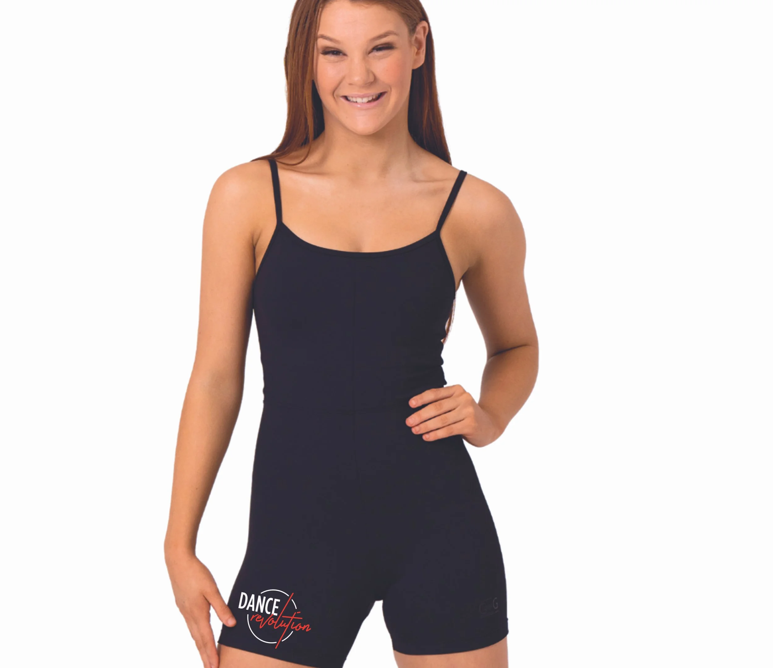 Black Unitard With Dance Revolution Logo