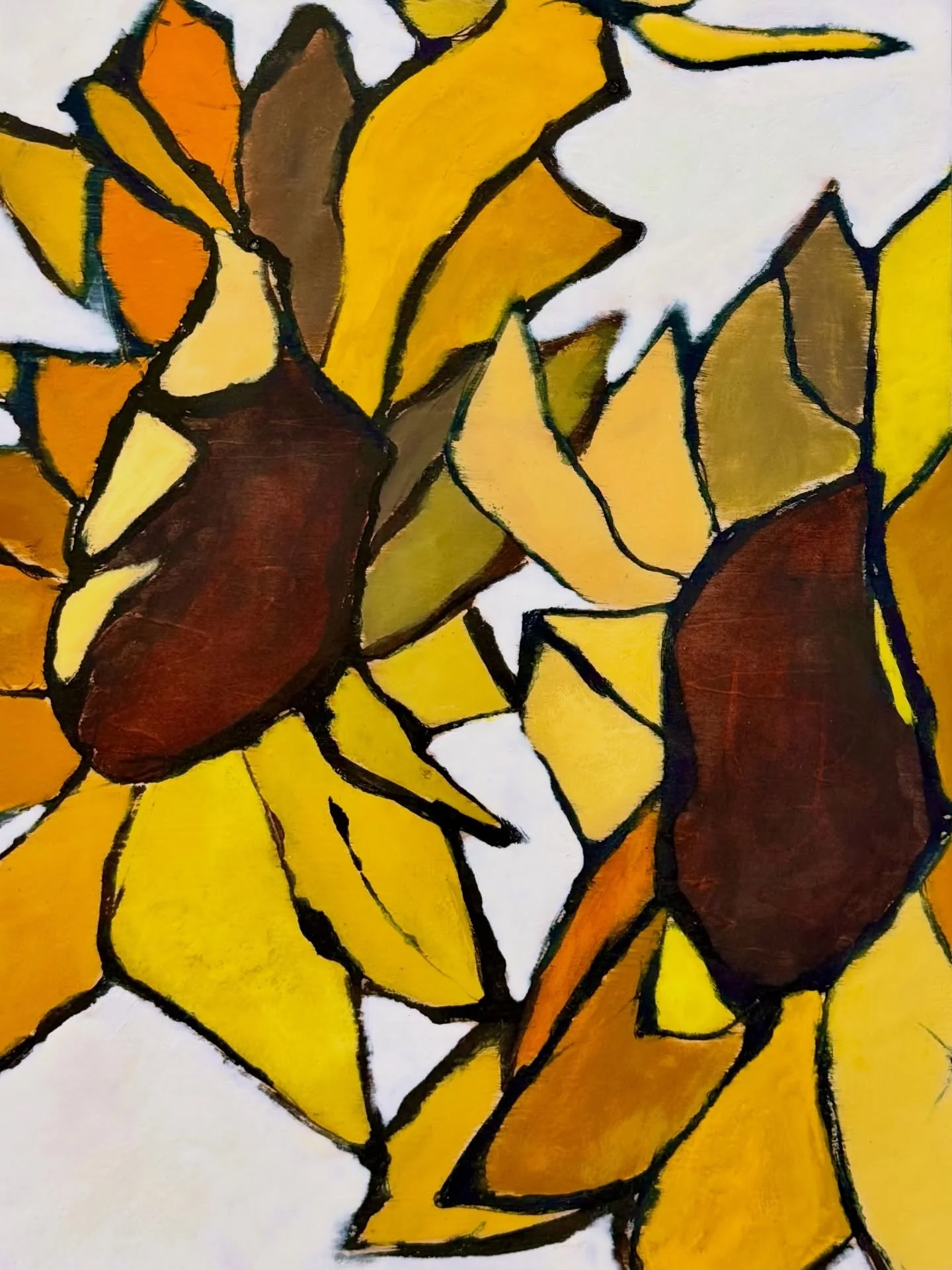 If you live in New England, you&rsquo;re probably aching for a little sun right now sunflower 🌻 

Detail shot of a 12 x 24&rdquo; ink drawing with encaustic paint; currently available ☀️ 

Studio open Friday 5 to 9, Saturday and Sunday 11 to 3

#Fir