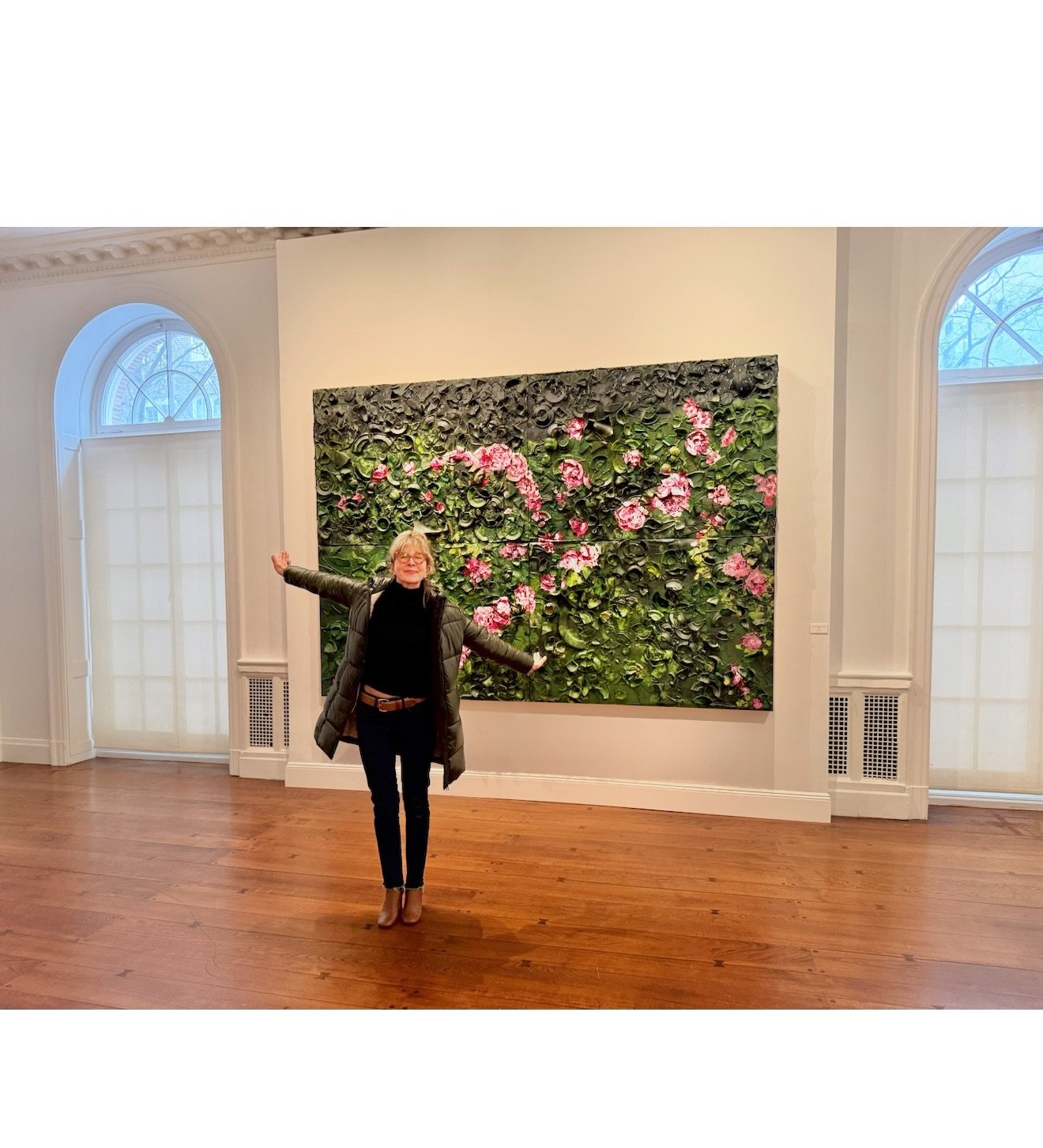 I&rsquo;m realizing I never posted about an amazing experience I had last month. Through a club I belong to in Boston, I joined an excursion to NYC to see Julian Schnabel&rsquo;s #solo exhibit at the Mnuchin Gallery where the artist himself walked us