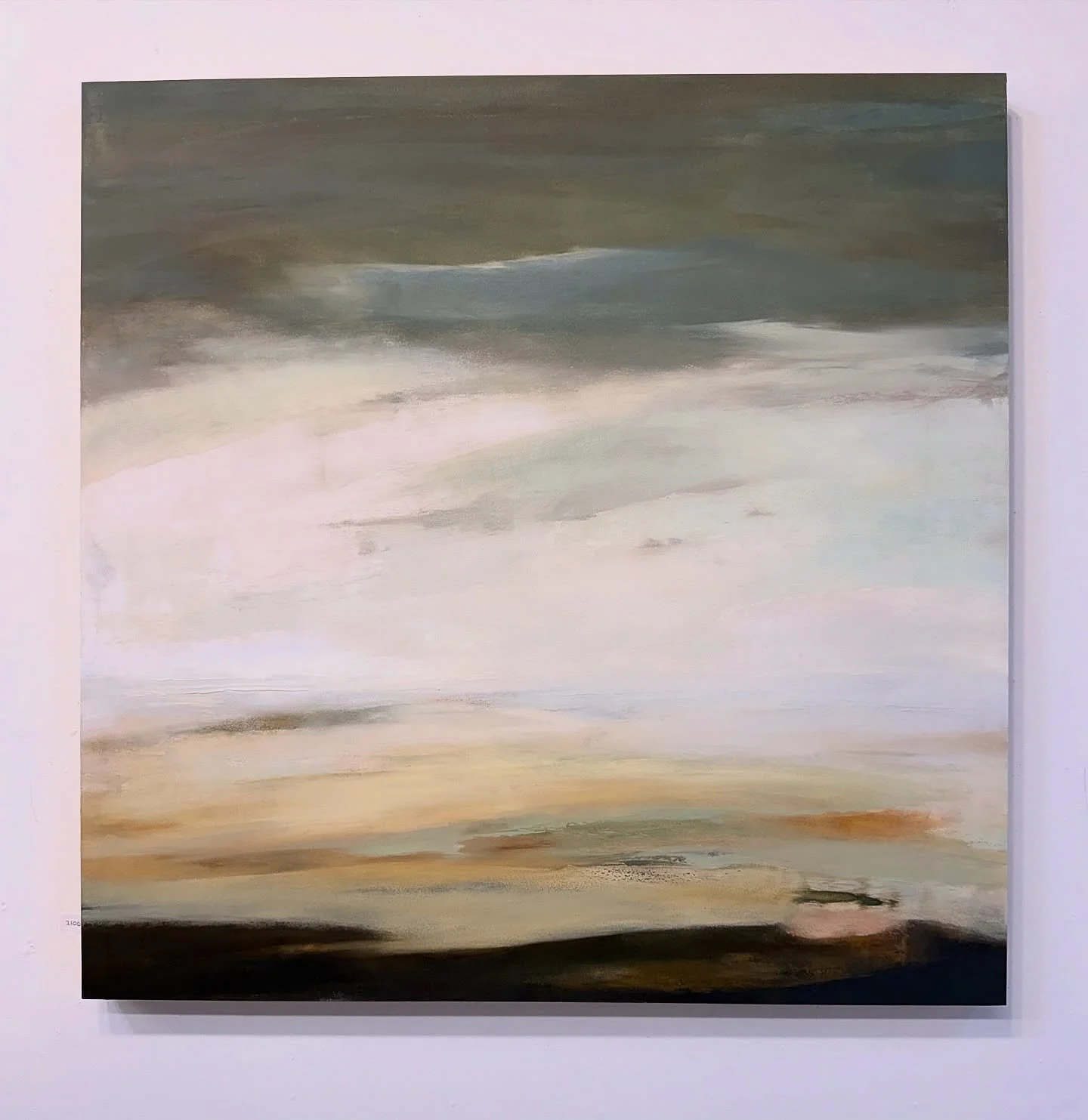 I had been holding off on posting a picture of this 30x30&rdquo; piece I sold several weeks ago because I&rsquo;m waiting for the new owners to send me an image of it in situ. 
I misplaced their email address, so if you&rsquo;re out there listening, 