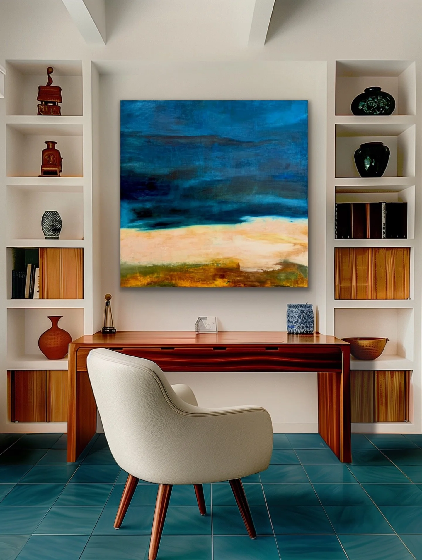I am on a mission to find homes for 2 large paintings that I think are exquisite, so I broke down and got the #artrooms app &hellip; because I know how great they&rsquo;ll look in the right home and I need to be able to show that.
I&rsquo;ve become v