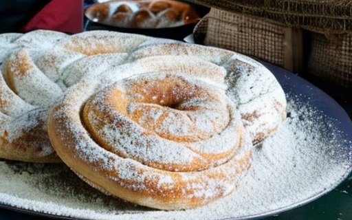 ensaimada mallorquin traditional spiral Mallorca pastry great for breakfast from typical bakery forn.jpg