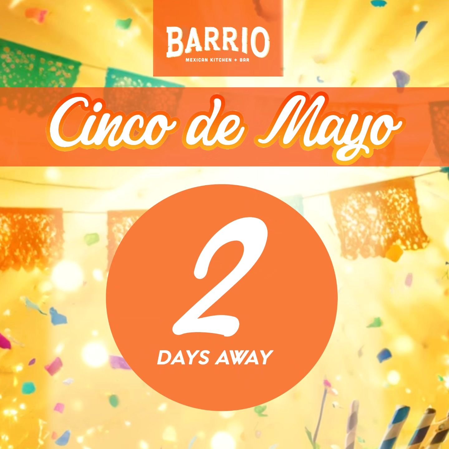 Cinco de Mayo is just 2 DAYS AWAY. Raise your hand if you&rsquo;re&nbsp;&nbsp;ready!&nbsp;🙋&zwj;♀️🙋🏻&zwj;♂️🥳

We'll have drink specials &amp; live entertainment! Plus at our Barrio Taqueria location we'll have a condensed menu. 

Learn more:
barr