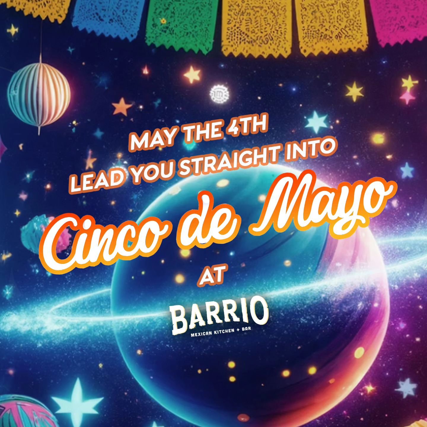 Happy #NationalStarWarsDay! 🪐💫
We can't wait to celebrate Cinco de Mayo with you tomorrow! 🎉💃

Learn more in our link in bio!
barriokc.com/cinco-de-mayo
