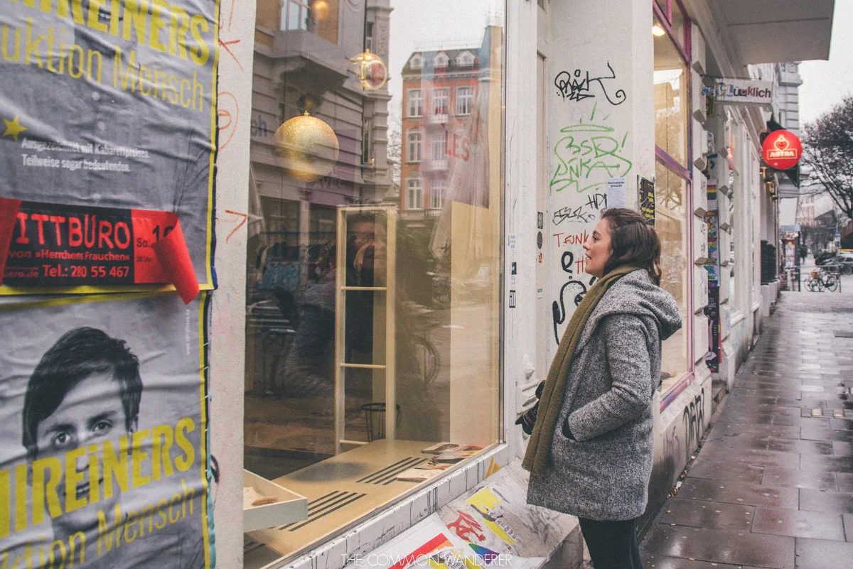 Sternschanze exploring during the Hamburg Christmas market weekend