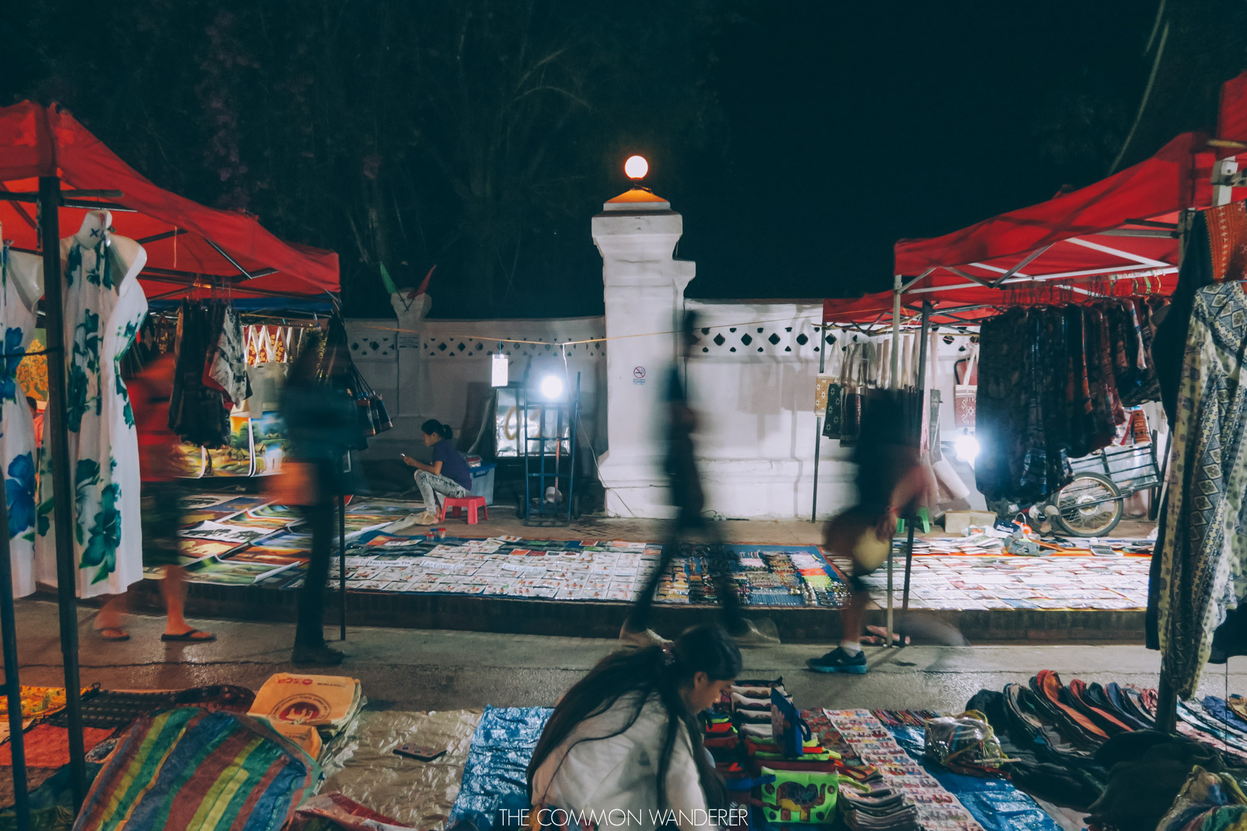The Luang Prabang night market in Laos