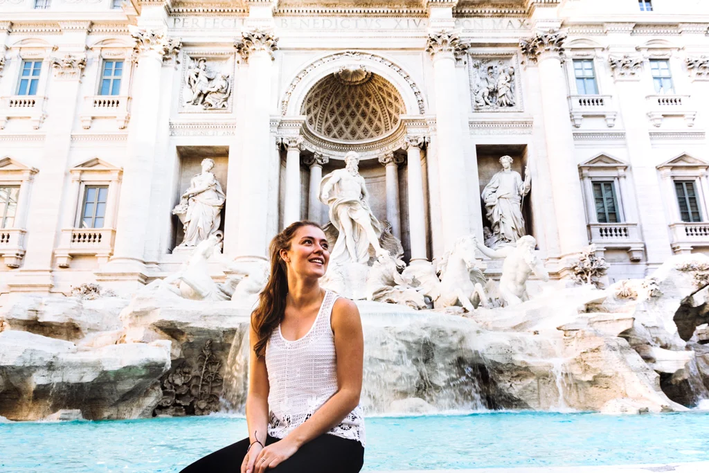 The Common Wanderer - Miranda in front of Trevi Fountain.jpg