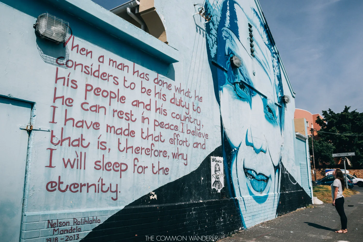 The Common Wanderer - Nelson Mandela Portrait, Cape Town