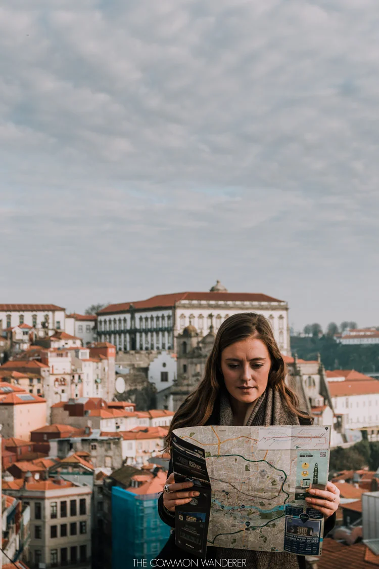 Checking the map for the perfect Porto photo locations