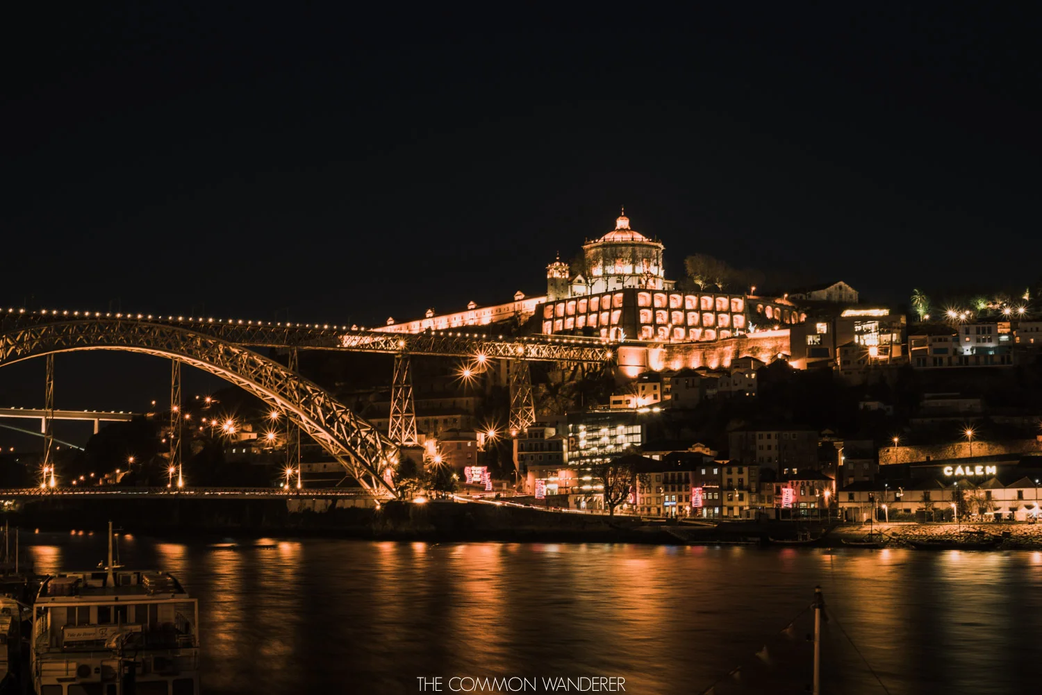 The Douro River at night, the perfect Porto photo location