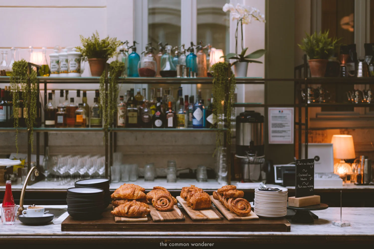 Pastries and coffees at foyer cafe of the Hoxton Paris - THECOMMONWANDERER.COM