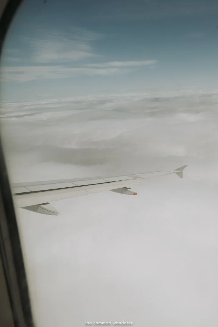 Wingtip of an AirFrance jet on the Paris to London route