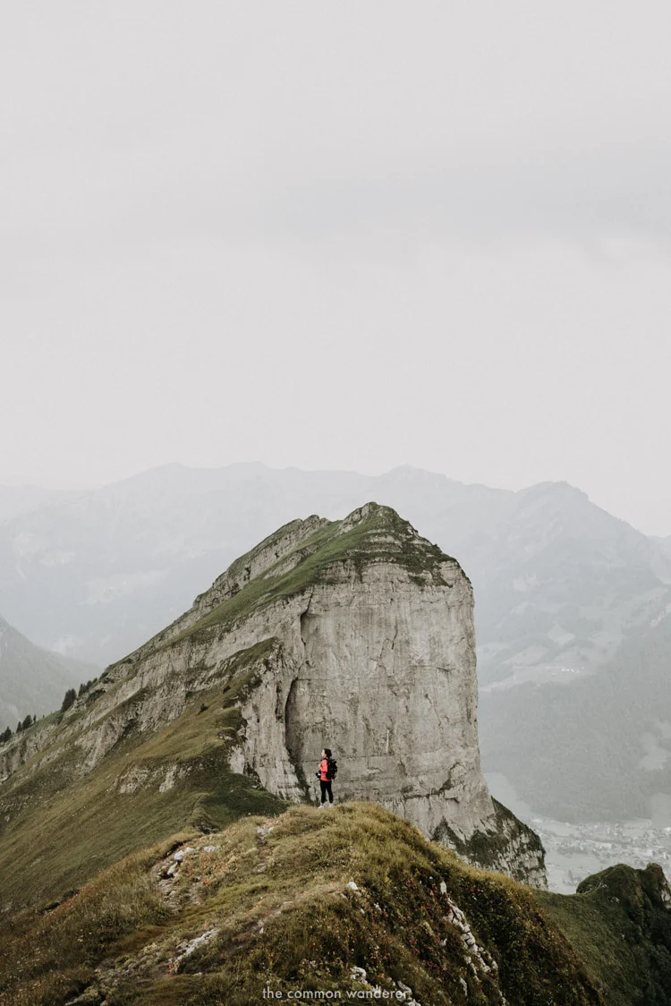 Epic limestone cliffs on the hike to Kanisfluh, Vorarlberg