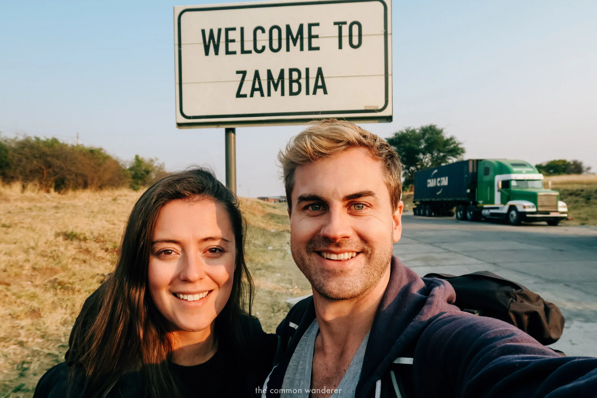 Arriving to the border of Zambia and Namibia