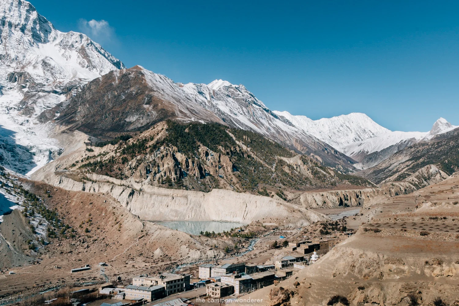 the town of Manang on the Annapurna Circuit trek, Nepal