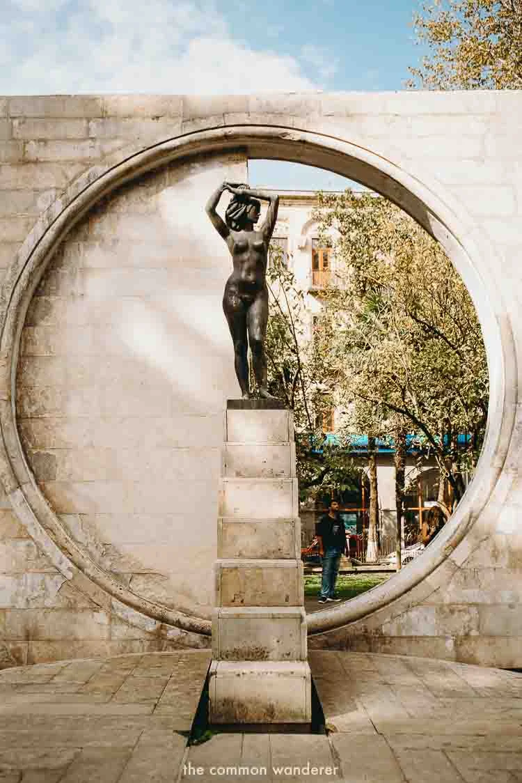 A former soviet statue in Kutaisi, Georgia