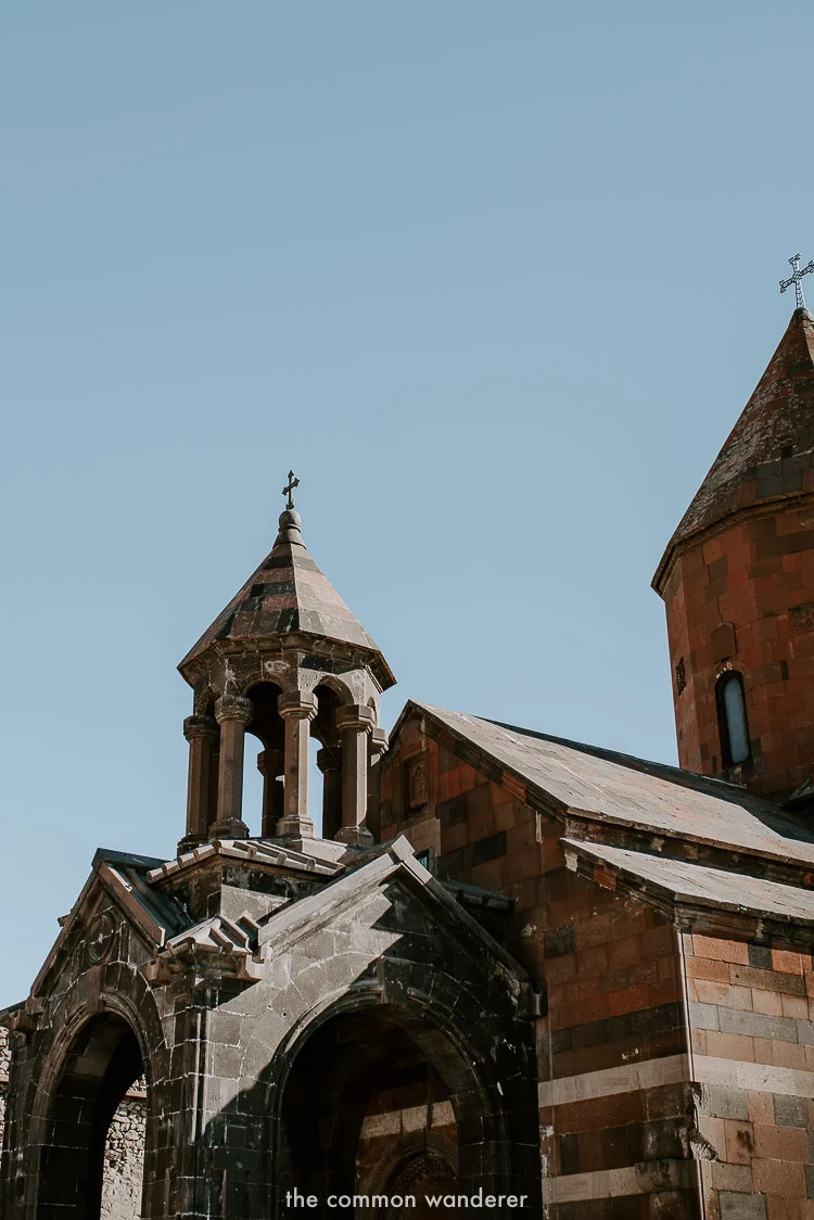 The interior church in Khor Virap Monastery, Armenia