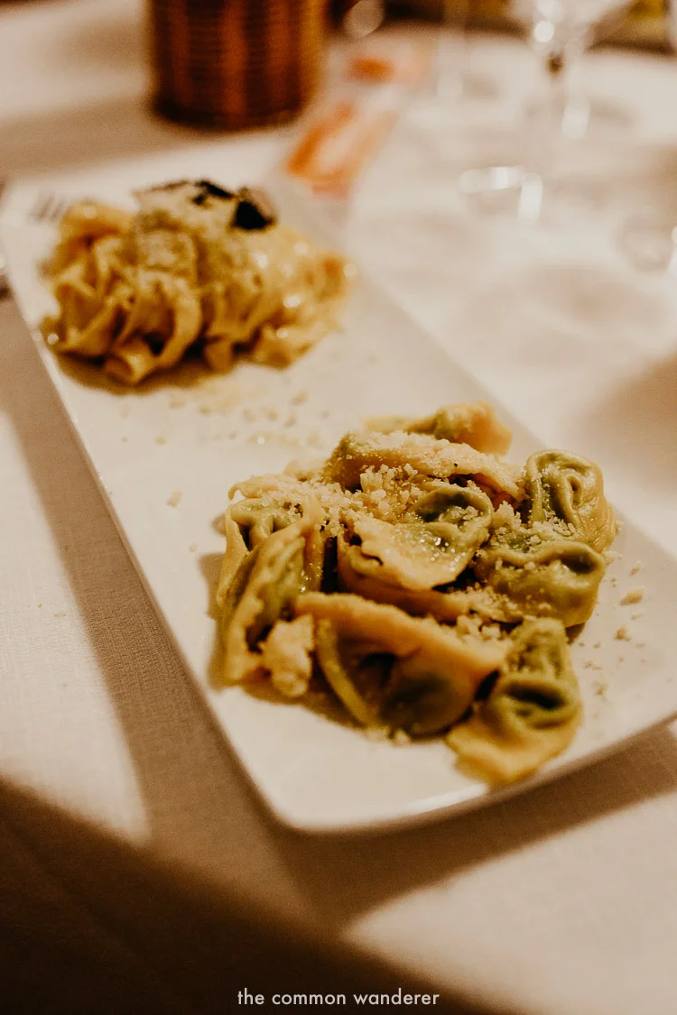 The best Italian food while hiking the Via Matildica in Emilia Romagna, Italy