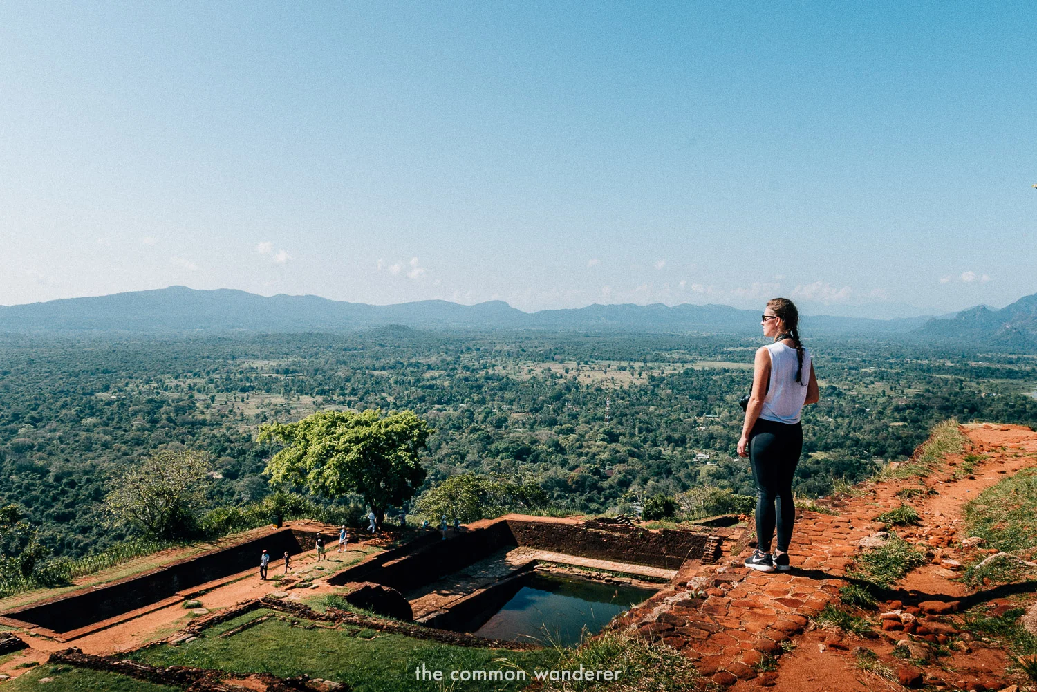 Standing on top of Sigiriya/Lion Rock, Sri Lanka - the best things to see and do in Sri Lanka