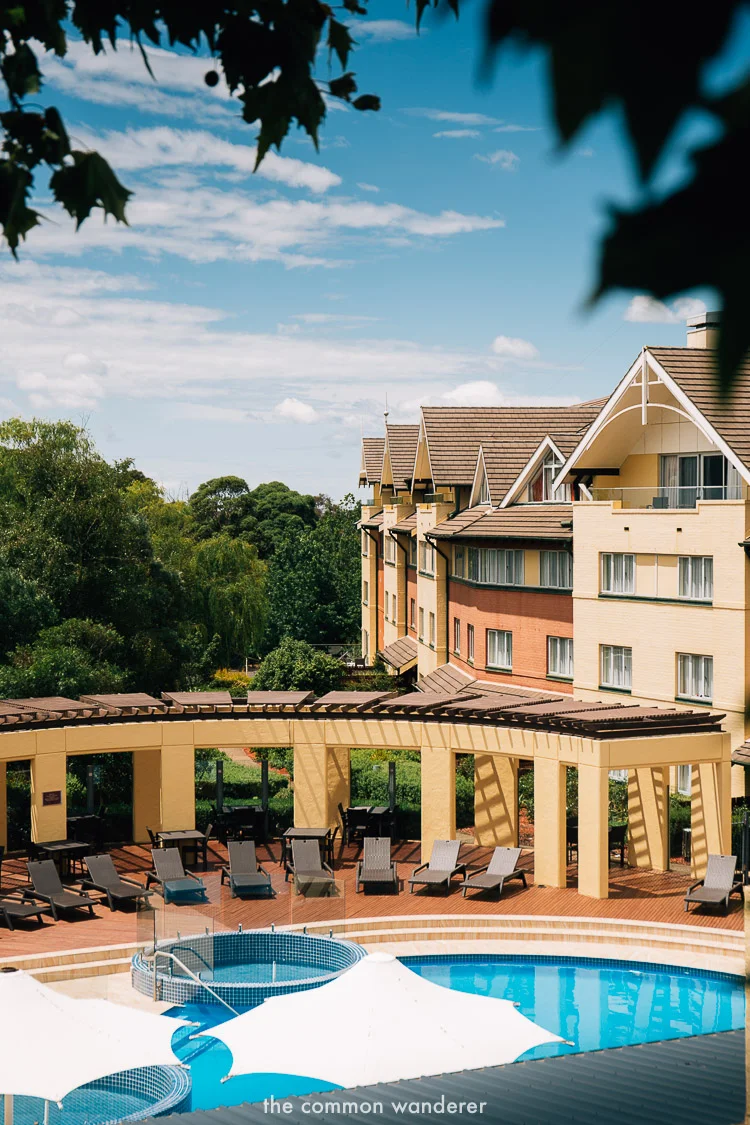 The swimming pool at Fairmont Resort, Blue Mountains