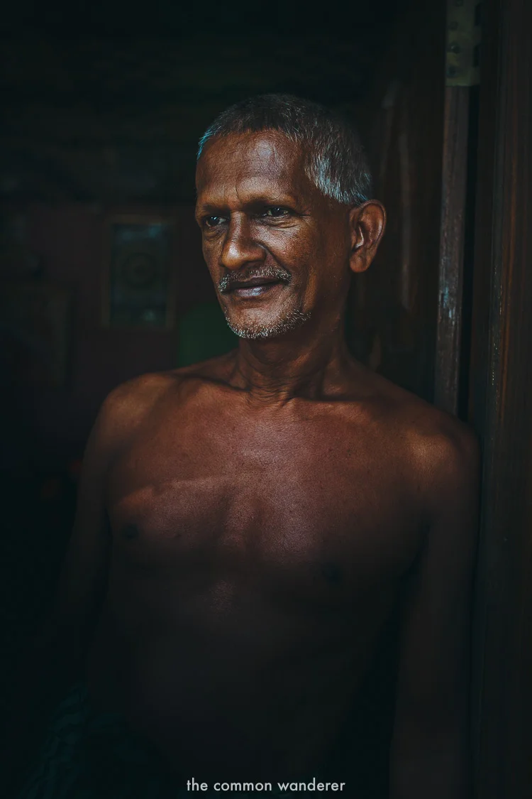 Sarath, the owner of Cinnamon island, Koggala lake