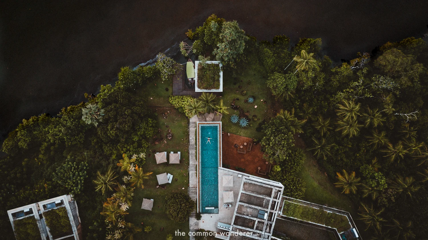 An aerial view of Tri Lanka hotel from above