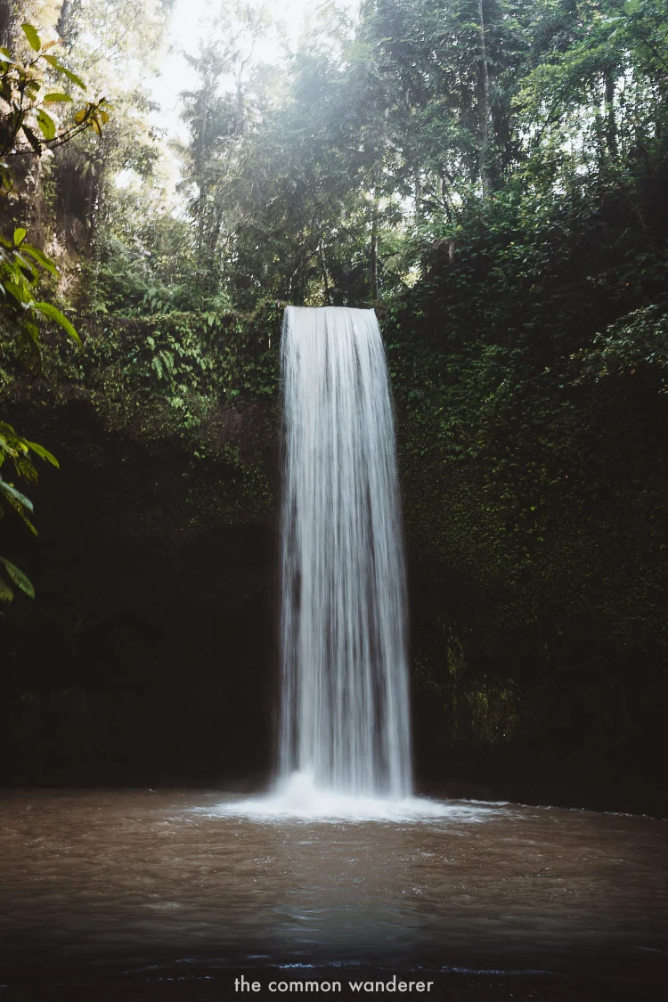 Long exposure photo at Tibumana waterfall, Ubud, Bali