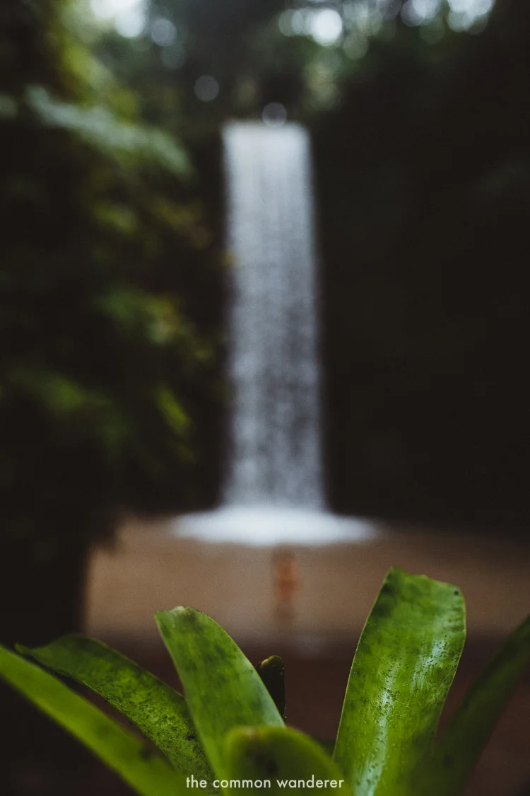 creative photography at Tibumana Waterfall, Bali