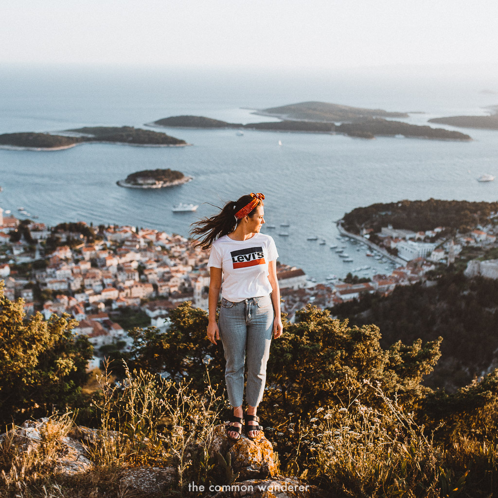 Overlooking the incredible Hvar town at sunset - Best things to do in Hvar town, Croatia