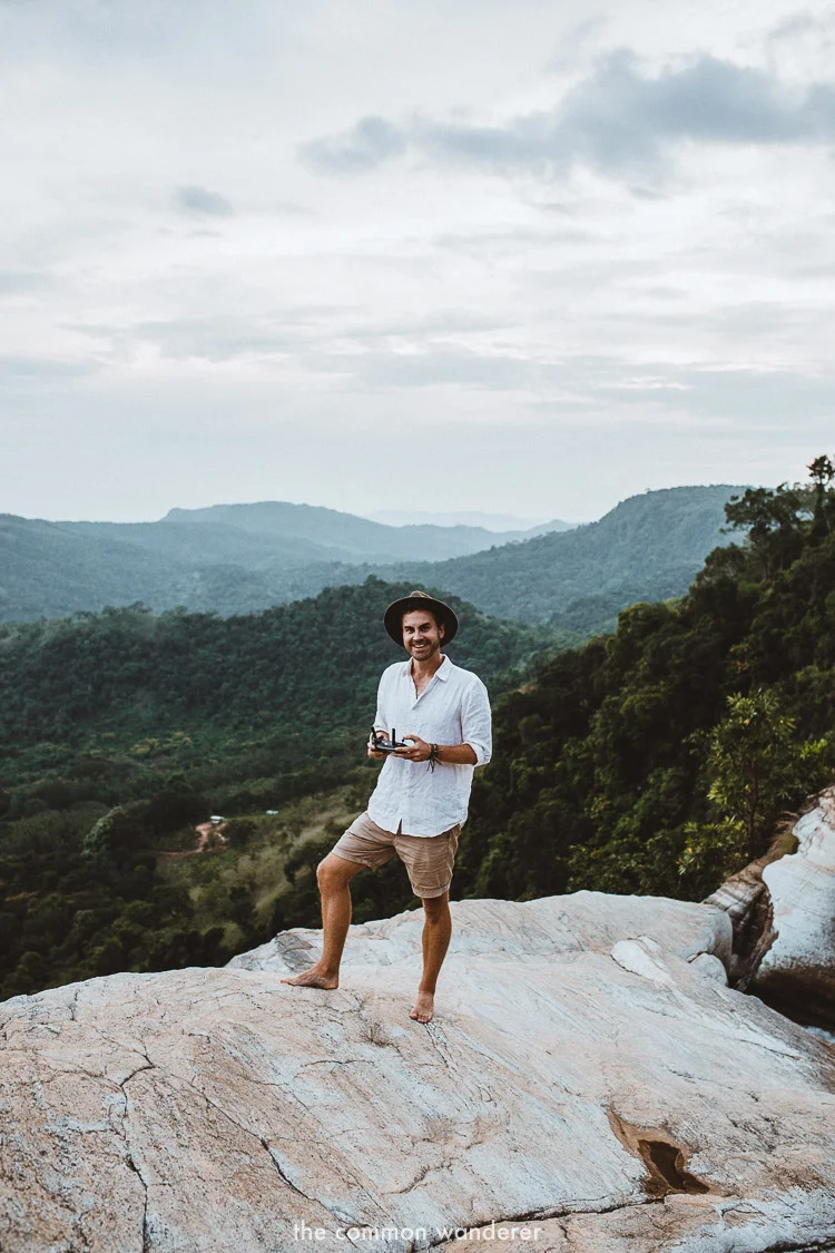 Flying the drone over Diyaluma falls, Sri Lanka | | Diyaluma Falls guide