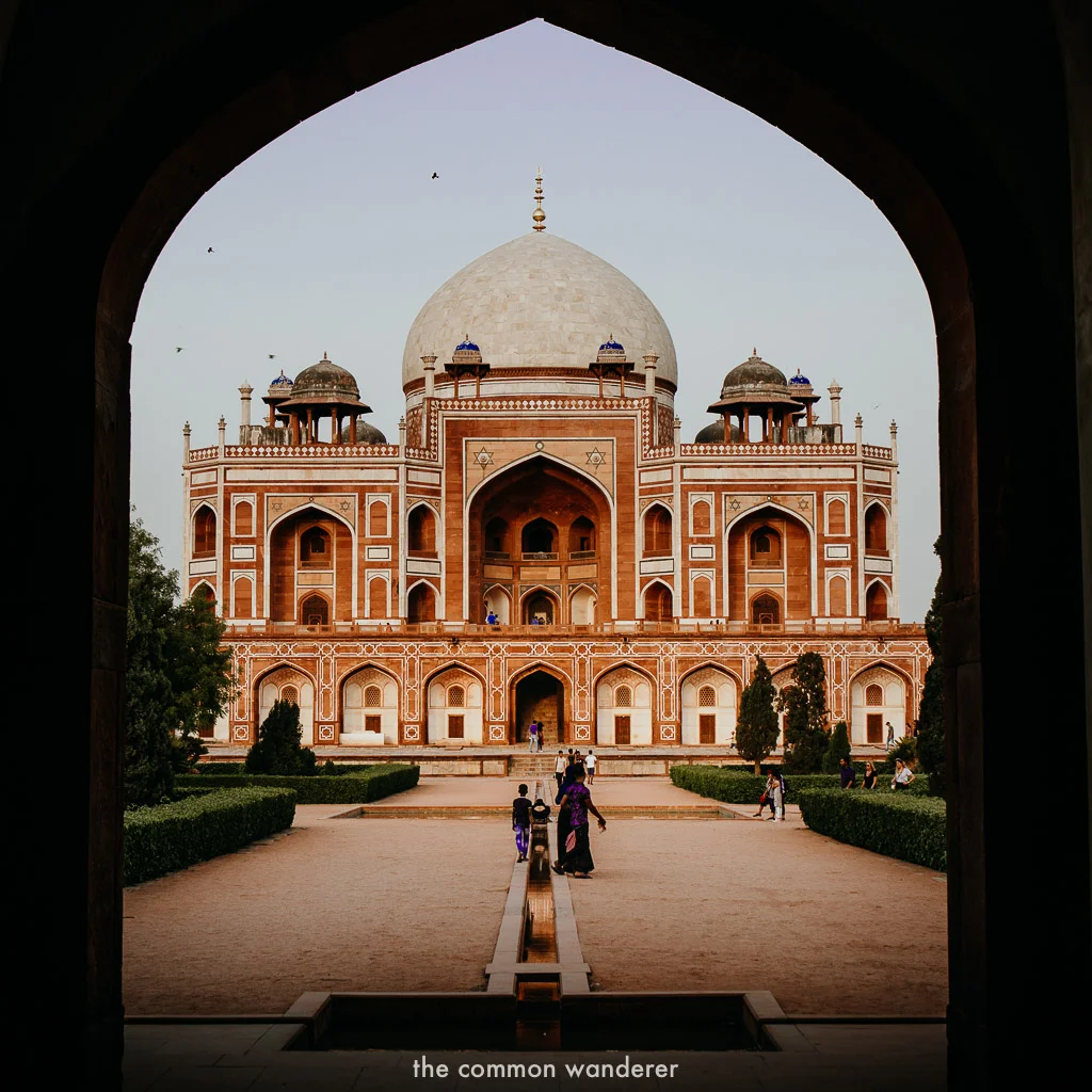 the entrance to Hayumans Tomb, New Delhi - India three week Itinerary