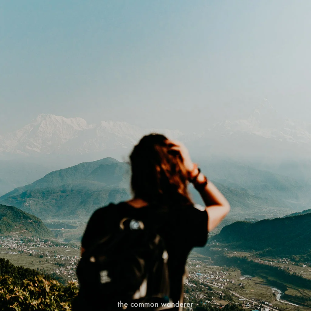 Overlooking Sarangkot viewpoint, Nepal - best things to do in Pokhara