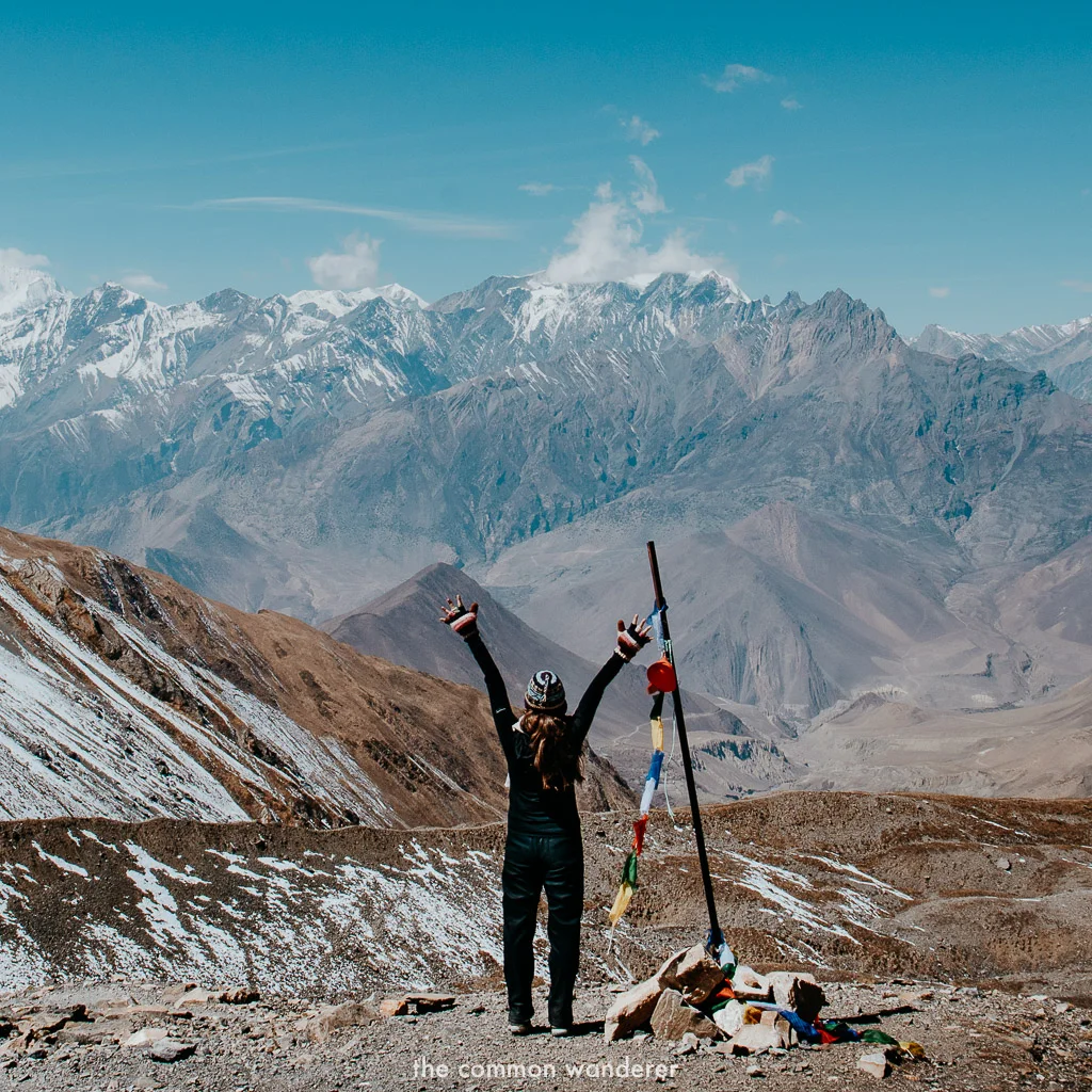 Admiring the views from the Annapurna Circuit, over Muktinath, best things to do in Pokhara