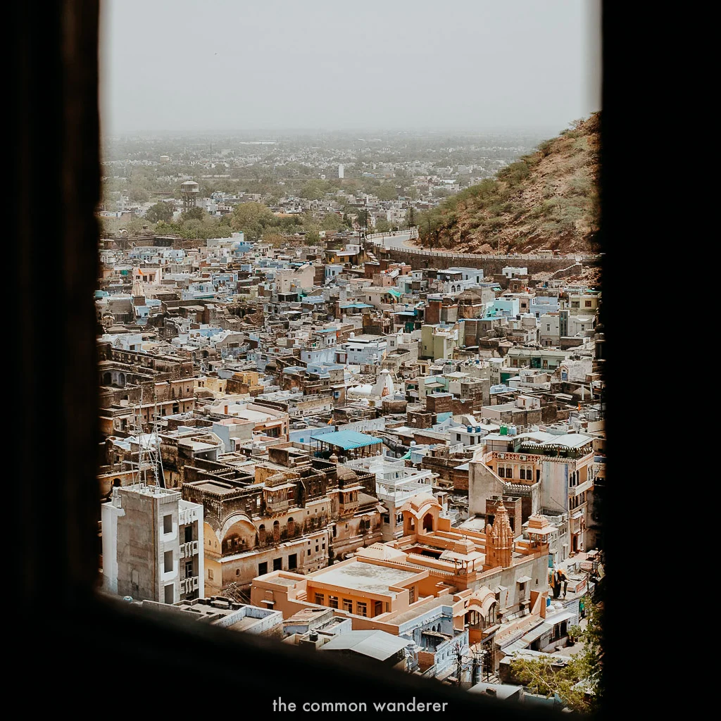 The view of Bundi from Garh Fort
