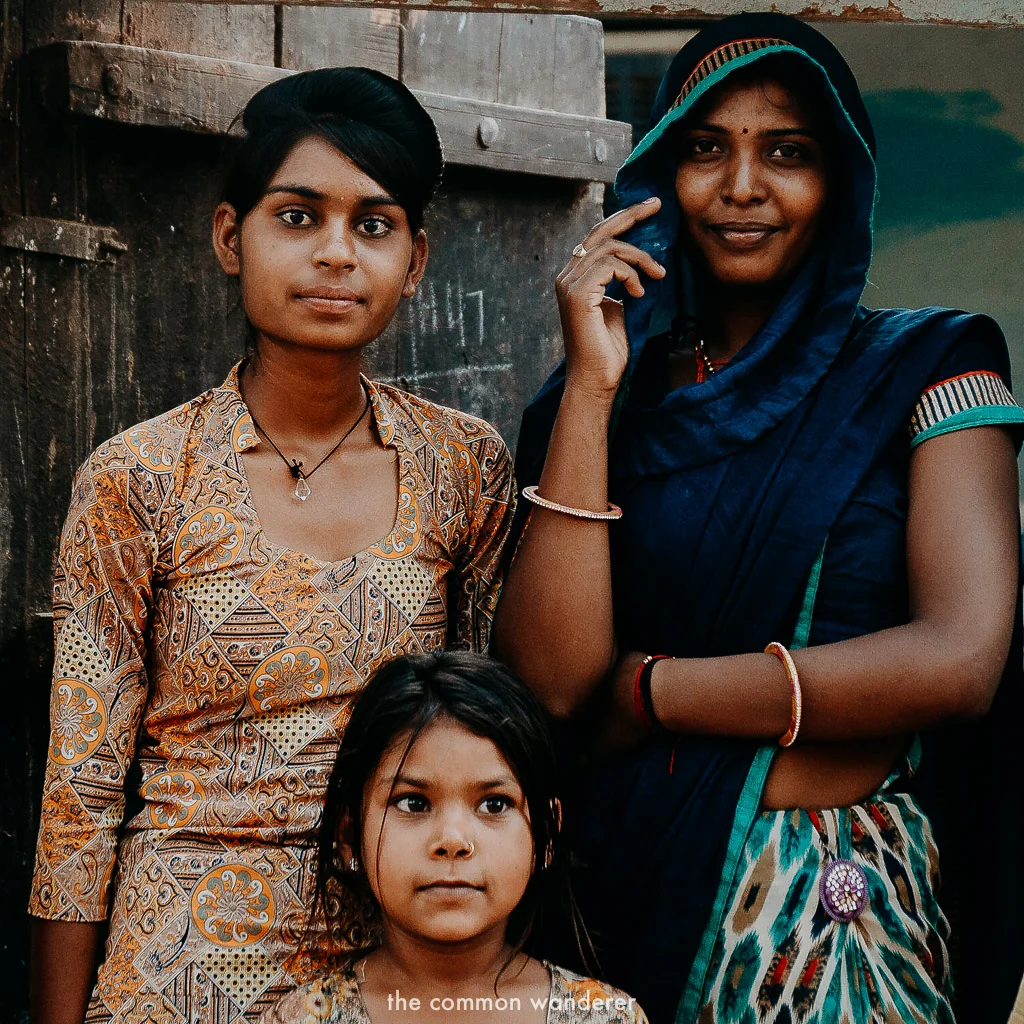 A family from the village of Theekarda, Rajasthan