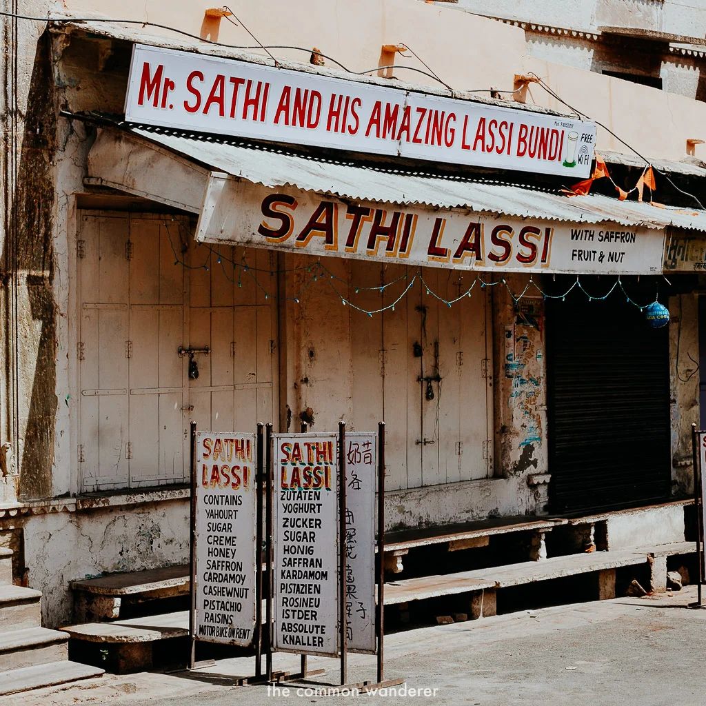 Signage in downtown Bundi, Rajasthan
