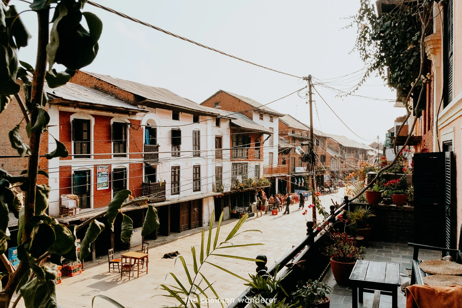 The beautiful main street of Bandipur, Nepal