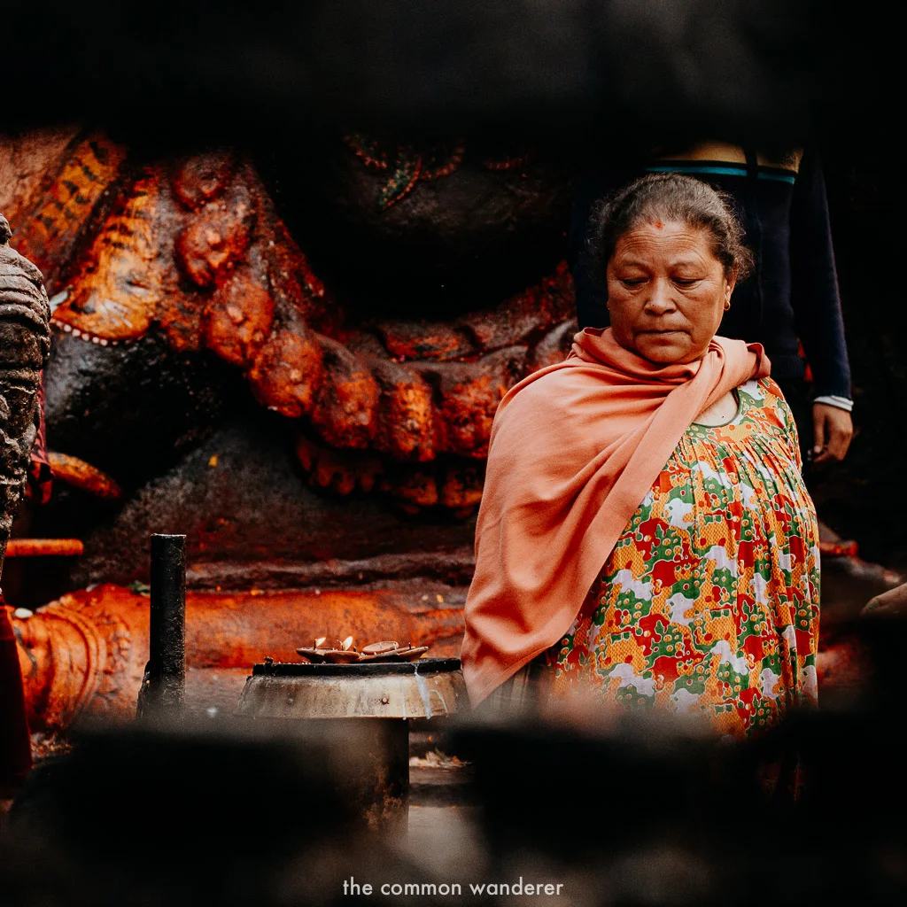 A woman in Kathmandu Durbar Square, Nepal