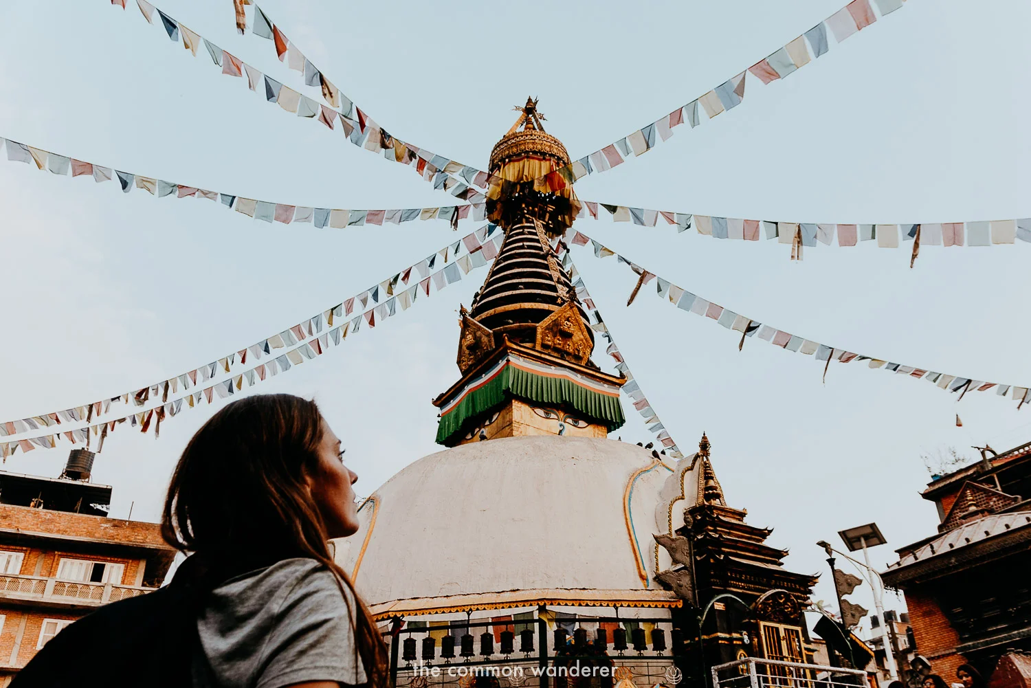 Overlooking Kathesimbhu stupa near Thamel, Kathmandu