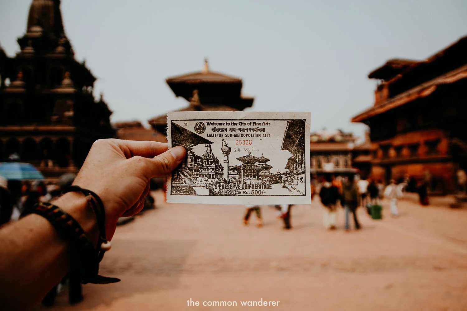A ticket to Patan Durbar Square Kathmandu