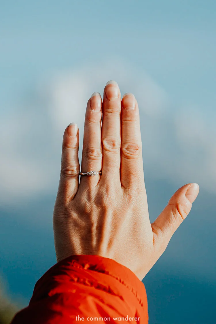 The Common Wanderer engagement ring