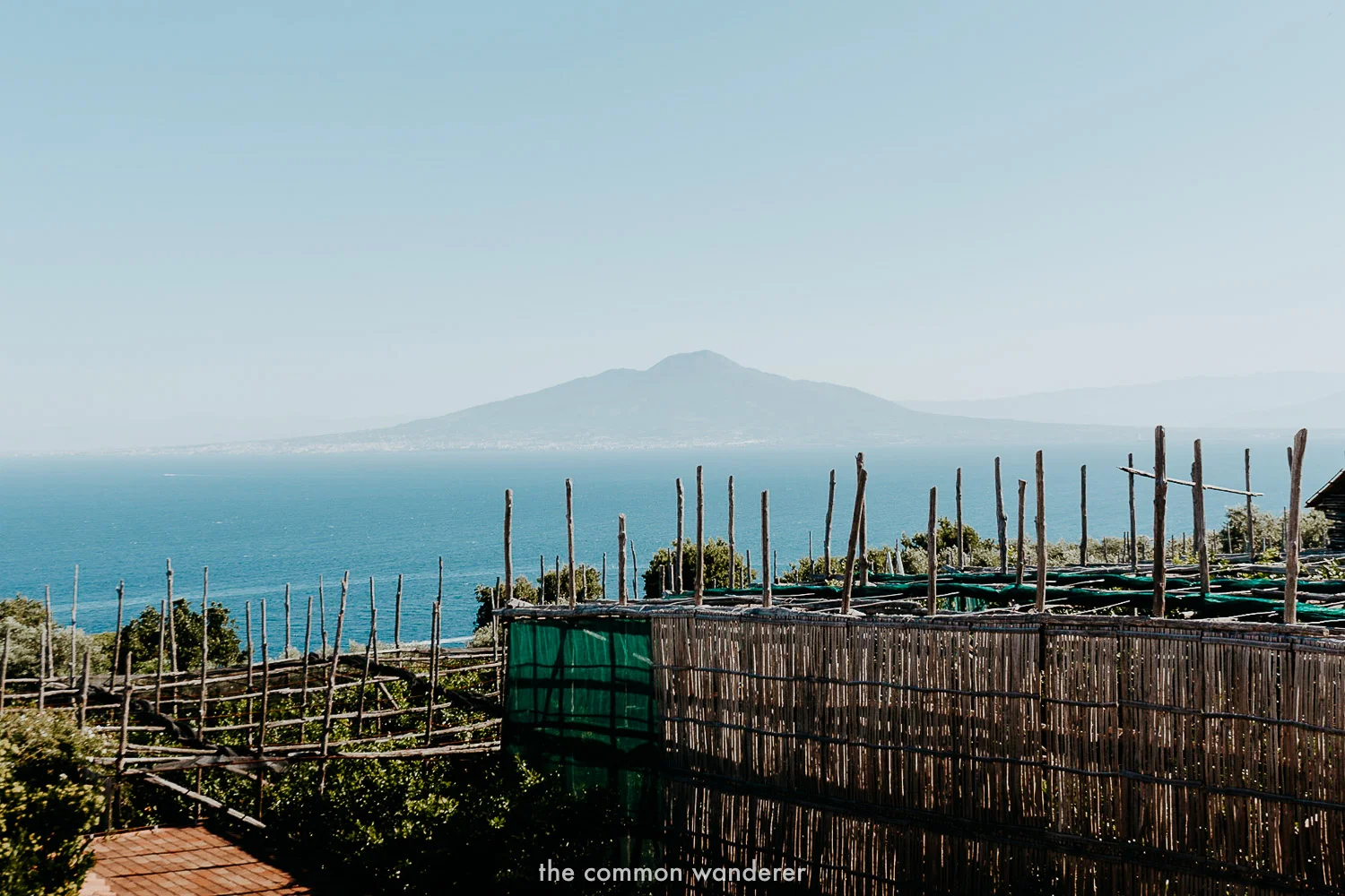 Overlooking Mt. Vesuvius from Sorrento