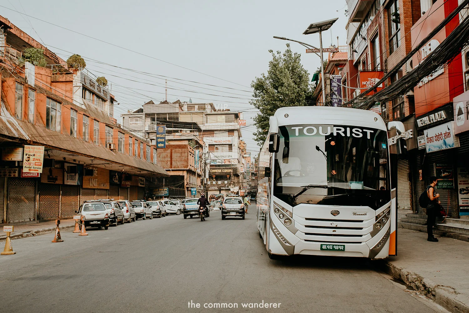 The Greenline depart point for the Kathmandu to Pokhara service