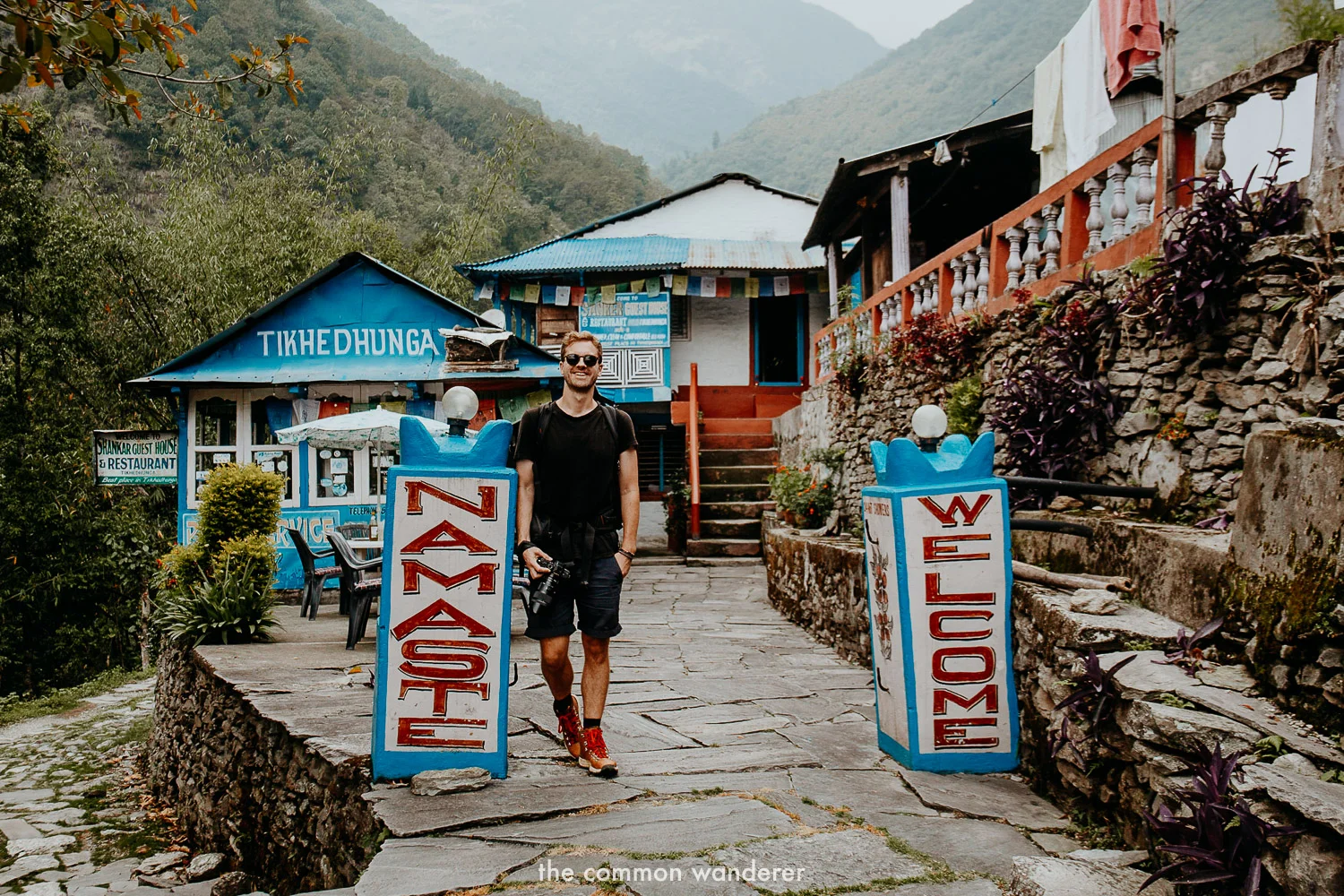 Arriving in to Tikhedunga on Day #1 of the Poon Hill trek, Nepal