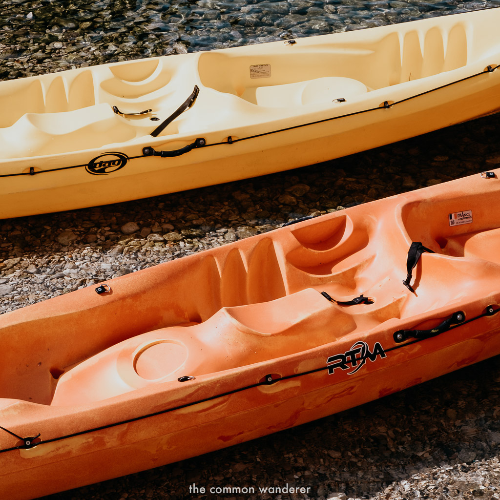 Sea kayaks by Pile Gate, Dubrovnik
